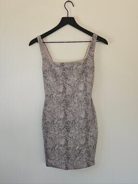 Nookie Snake-Print Mini Bodycon Dress